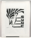 Title: Derailed | Date: 2003 | Technique: stencil, printed in black aerosol paint, from one stencil