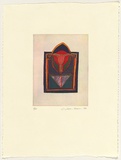 Artist: Mann, Gillian. | Title: not titled [abstract design] | Date: 1983 | Technique: photo-etching, printed in colour, from multiple plates
