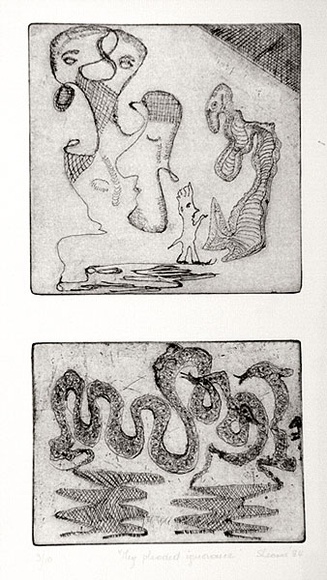Artist: b'Shearer, Mitzi.' | Title: b'They pleaded ignorance' | Date: 1984