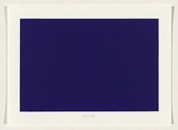 Title: not titled [deep blue] | Date: 2004 | Technique: screenprint, printed in acrylic paint, from one stencil