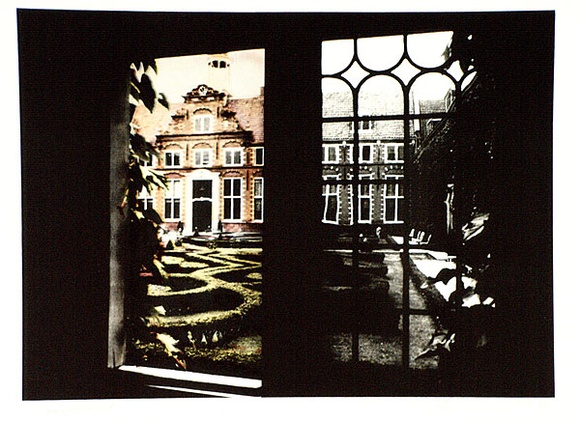 Artist: b'Geier, Helen.' | Title: b'Courtyard' | Date: 1973 | Technique: b'photo-lithograph, printed in colour, from multiple plates' Artist: b'Geier, Helen.' | Title: b'Courtyard' | Date: 1973 | Technique: b'photo-lithograph, printed in colour, from multiple plates'
