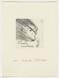 Artist: Cullen, Adam. | Title: To an end | Date: 2001 | Technique: etching, printed in black ink, from one plate