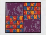 Artist: MEYER, Bill | Title: Several things a few times over. | Date: 1971 | Technique: screenprint, printed in seven colours, from three stencils (direct emulsion for photo-ortho and letraset tapes) | Copyright: © Bill Meyer