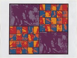 Artist: MEYER, Bill | Title: Several things a few times over. | Date: 1971 | Technique: screenprint, printed in seven colours, from three stencils (direct emulsion for photo-ortho and letraset tapes) | Copyright: © Bill Meyer