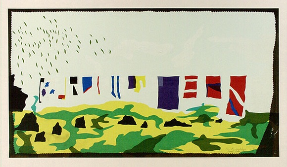 Artist: b'COLEING, Tony' | Title: b'Idea for sculpture [1].' | Date: 1974 | Technique: b'screenprint, printed in colour, from eight stencils'