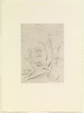 Artist: PARR, Mike | Title: Hybridia 19 | Date: 1989 | Technique: drypoint, printed in black ink, from one copper plate