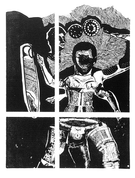 Artist: b'HANRAHAN, Barbara' | Title: b'Hermaphrodite' | Date: 1966 | Technique: b'lithograph, printed in black ink, from one plate' Artist: b'HANRAHAN, Barbara' | Title: b'Hermaphrodite' | Date: 1966 | Technique: b'lithograph, printed in black ink, from one plate'