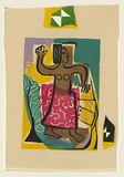 Artist: Brash, Barbara. | Title: <p>Native dancer</p> | Date: 1953 | Technique: screenprint, printed in colour, from five stencils