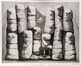 Artist: Looby, Keith. | Title: 1st class | Date: 1976 | Technique: etching and aquatint, printed in black ink, from one plate | Copyright: © Keith Looby