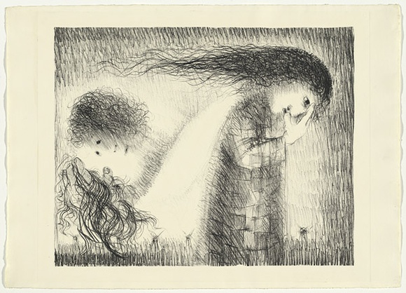 Artist: b'BOYD, Arthur' | Title: b'St Francis when young turning aside.' | Date: (1965) | Technique: b'lithograph, printed in black ink, from one plate' | Copyright: b'Reproduced with permission of Bundanon Trust' Artist: b'BOYD, Arthur' | Title: b'St Francis when young turning aside.' | Date: (1965) | Technique: b'lithograph, printed in black ink, from one plate' | Copyright: b'Reproduced with permission of Bundanon Trust'