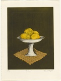 Artist: b'GRIFFITH, Pamela' | Title: b'Lemons' | Date: 1982 | Technique: b'etching, aquatint, soft ground printed in colour from two zinc plates, on' | Copyright: b'\xc2\xa9 Pamela Griffith'