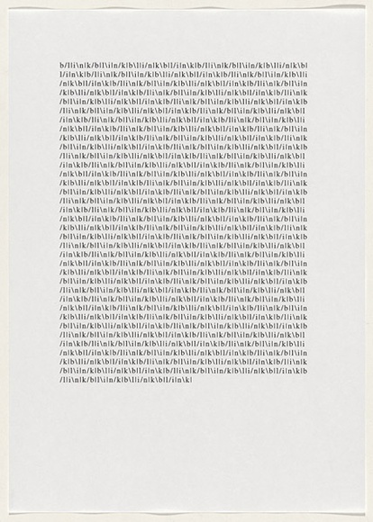 Artist: b'SELENITSCH, Alex' | Title: b'not titled [blink].' | Date: 1998 | Technique: b'laserprints/photocopy, printed in black ink'