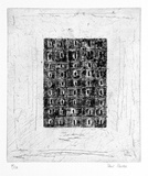 Artist: b'Partos, Paul.' | Title: b'not titled' | Date: 1985 | Technique: b'etching, rocker, printed in black ink with plate-tone, from one plate'