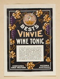 Artist: Burdett, Frank. | Title: Label: Best's Vinvie Wine Tonic. | Date: c.1948 | Technique: lithograph, printed in colour, from multiple stones [or plates]