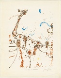 Artist: Olsen, John. | Title: Lake Eyre in December | Date: 1978 | Technique: lithograph, printed in colour, from four plates | Copyright: © John Olsen. Licensed by VISCOPY, Australia