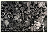 Artist: Petyarre, Katy. | Title: not titled [No.54] | Date: 1990 | Technique: woodcut, printed in black ink, from one block