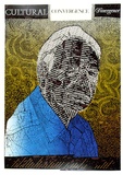 Artist: b'ARNOLD, Raymond' | Title: b'Cultural convergence divergence, Jack Davis.' | Date: 1988 | Technique: b'screenprint, printed in colour, from five stencils'