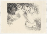 Artist: BOYD, Arthur | Title: St Francis turning Brother Masseo. | Date: (1965) | Technique: lithograph, printed in black ink, from one plate | Copyright: Reproduced with permission of Bundanon Trust