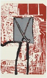 Artist: Marsden, David | Title: not titled [centre panel] | Date: 1989 | Technique: woodcut, printed in colour, from multiple blocks