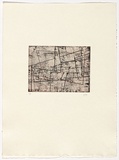 Artist: Friend, Ian. | Title: Terragni III | Date: 1995 | Technique: soft-ground etching, printed in colour, from two plates | Copyright: © Ian Friend