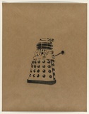 Artist: HAHA, | Title: We love HaHa + Dalek + Cybern (#2). | Date: 2004 | Technique: stencil, printed in black ink, from one stencil