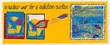 Artist: Shiels, Julie. | Title: A nuclear war for a radiation suntan. | Date: 1984 | Technique: screenprint, printed in colour, from multiple stencils