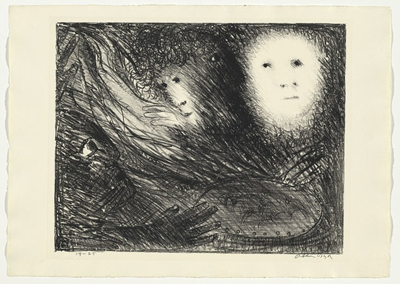 Artist: b'BOYD, Arthur' | Title: b'The vision of the church on fire.' | Date: (1965) | Technique: b'lithograph, printed in black ink, from one plate' | Copyright: b'Reproduced with permission of Bundanon Trust' Artist: b'BOYD, Arthur' | Title: b'The vision of the church on fire.' | Date: (1965) | Technique: b'lithograph, printed in black ink, from one plate' | Copyright: b'Reproduced with permission of Bundanon Trust'