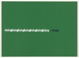 Artist: SELENITSCH, Alex | Title: daisy train | Date: 1969 | Technique: screenprint, printed in green and black ink, from two screens