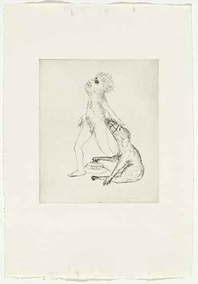 Artist: b'BOYD, Arthur' | Title: b'Colour blind.' | Date: 1970 | Technique: b'etching, printed in black ink, from one plate' | Copyright: b'This work appears on screen courtesy of Bundanon Trust' Artist: b'BOYD, Arthur' | Title: b'Colour blind.' | Date: 1970 | Technique: b'etching, printed in black ink, from one plate' | Copyright: b'This work appears on screen courtesy of Bundanon Trust'