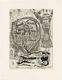 Artist: HANRAHAN, Barbara | Title: Sweethearts of Jesus | Date: 1989 | Technique: etching, printed in black ink with plate-tone, from one plate
