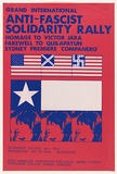 Artist: MACKINOLTY, Chips | Title: Anti-fascist solidarity rally | Date: 1975 | Technique: screenprint, printed in colour, from two stencils