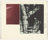 Artist: Pratt, John. | Title: Incline | Date: 30 March 1998 | Technique: etching and aquatint, printed in black and red ink, from two zinc plates