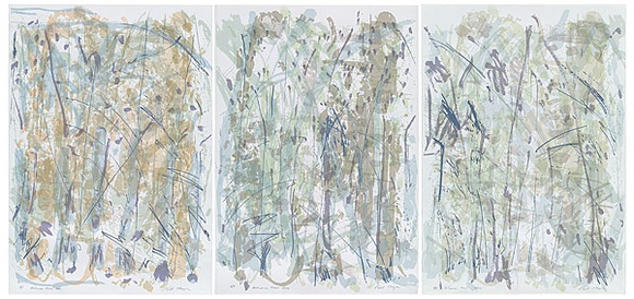 Artist: b'MEYER, Bill' | Title: b'Holcombe Forest triptych (HF I, II, III).' | Date: 1988 | Technique: b'screenprint' | Copyright: b'\xc2\xa9 Bill Meyer' Artist: b'MEYER, Bill' | Title: b'Holcombe Forest triptych (HF I, II, III).' | Date: 1988 | Technique: b'screenprint' | Copyright: b'\xc2\xa9 Bill Meyer'