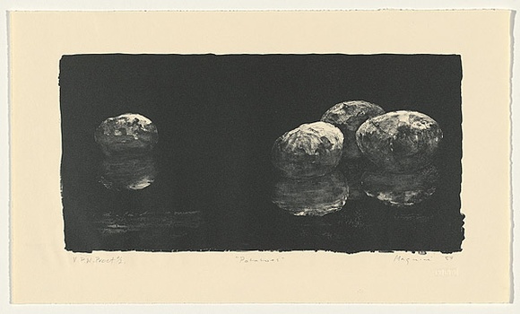 Artist: b'Maguire, Tim.' | Title: b'Potatoes' | Date: 1987 | Technique: b'lithograph, printed in black ink, from one plate' | Copyright: b'\xc2\xa9 Tim Maguire' Artist: b'Maguire, Tim.' | Title: b'Potatoes' | Date: 1987 | Technique: b'lithograph, printed in black ink, from one plate' | Copyright: b'\xc2\xa9 Tim Maguire'