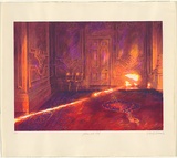 Artist: Green, Mike. | Title: Room with red. | Date: 1986 | Technique: screenprint, printed in colour, from 19 stencils