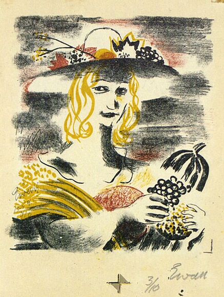 Artist: b'Wall, Edith.' | Title: b'Ceres' | Date: 1954 | Technique: b'lithograph, printed in colour, from multiple plates' | Copyright: b'Courtesy of the artist'